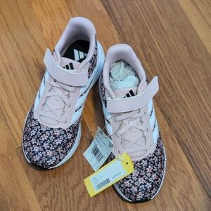 Adidas Kids Floral Sneakers - Pink and Black
